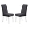 Armen Living Dalia Modern and Contemporary Dining Chair in Black Velvet with Acrylic Legs, PK2 LCDACHBL - alternate 1